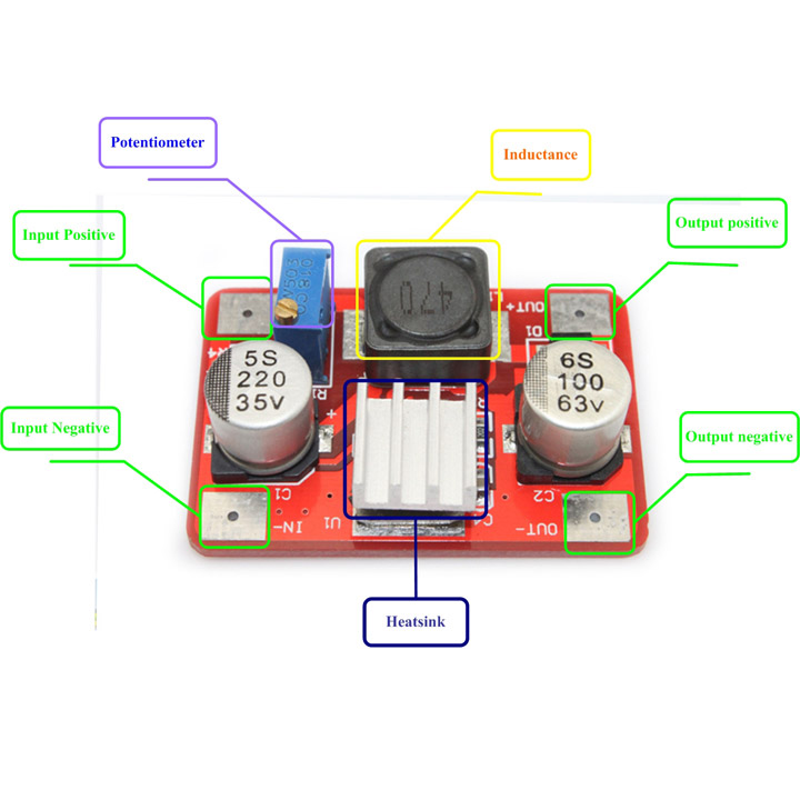 DCDC (LC)LM2577 Step-Up Module INPUT 3.5-35V OUTPUT 5-56V 〈 Ardu