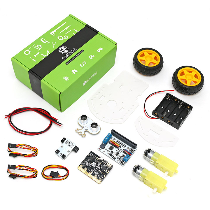 Motor:bit Acrylic Smart Car Kit (with micro:bit board )