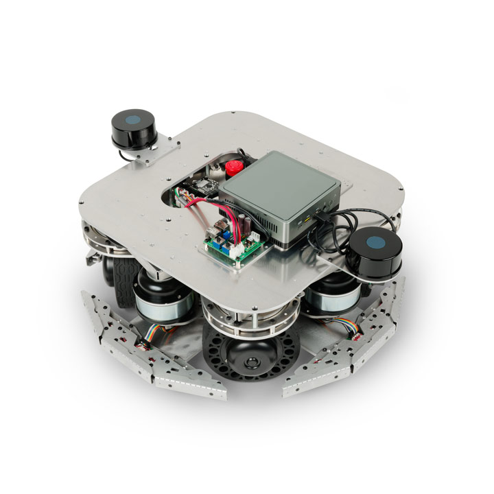 四輪独立ステアリング駆動式 ROS対応台車ロボット 4WDSローバー X40A