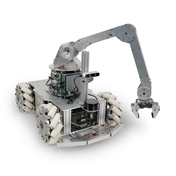 ROS対応 全方向移動大型台車ロボット メカナムローバーG120A