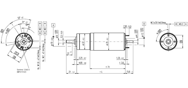 374427 （RE35 90W 15V ＋ GP32A 23:1） 【maxon】 : ロボットショップ